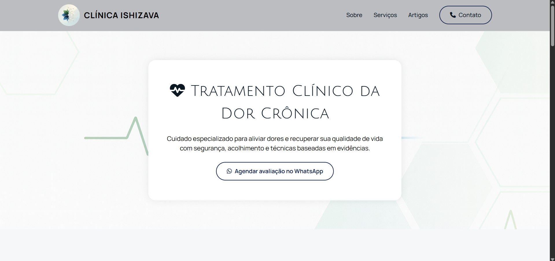 Site Clínica Ishizava