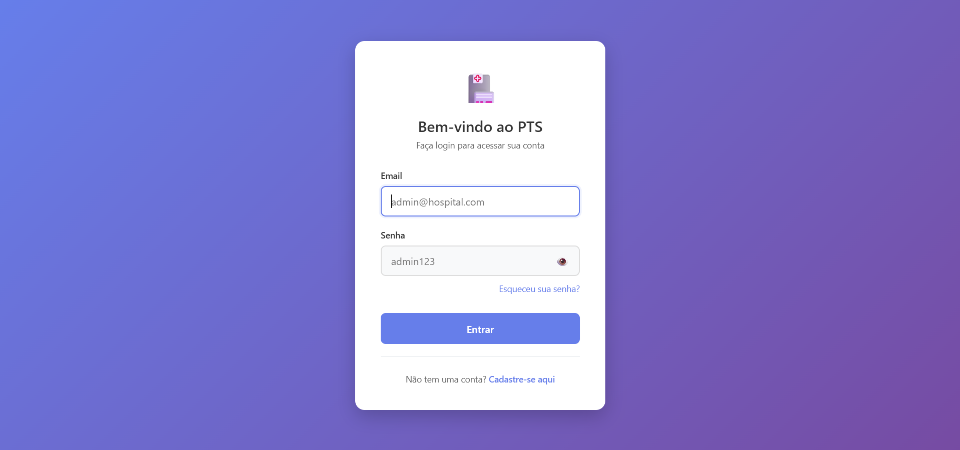 Sistema PTS Hospitalar